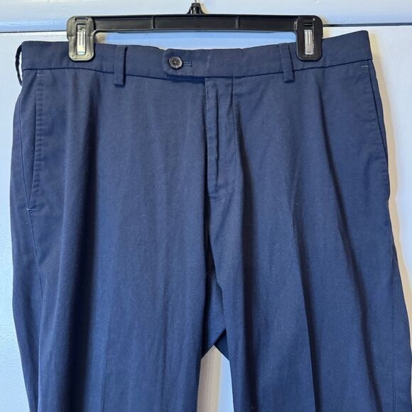 PETER MILLAR Highland Performance Chino Pants Navy Mens 32X32 MF19EB50FB - Picture 3 of 6
